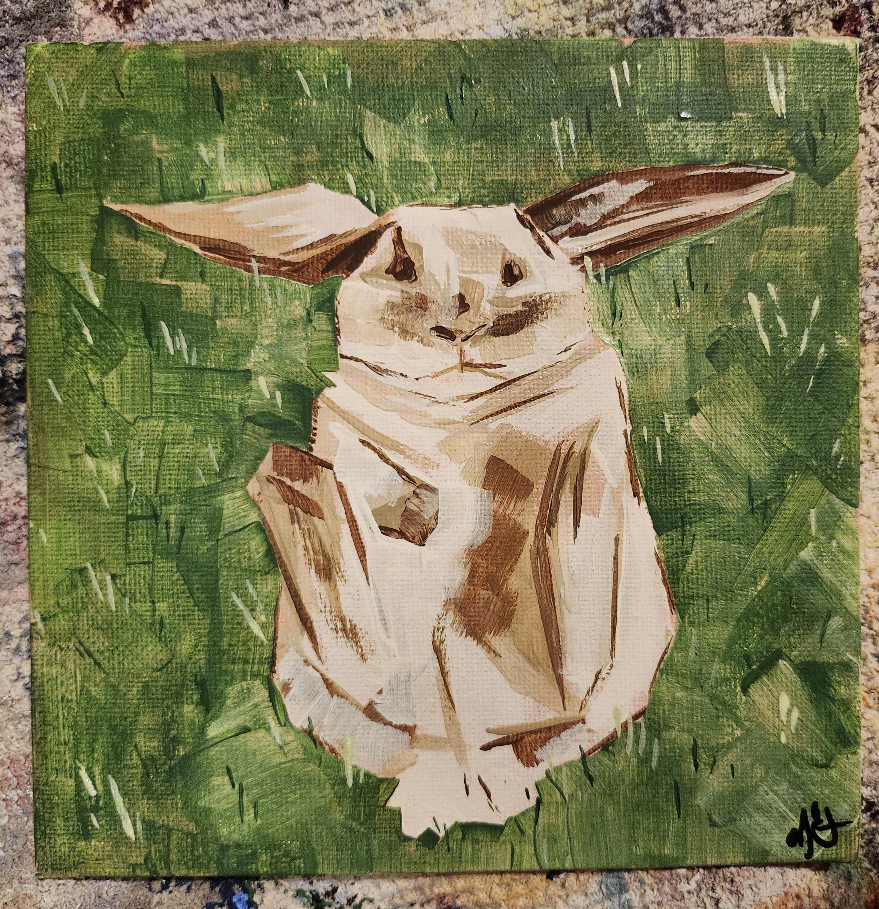 Lazy Rabbit Painting